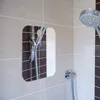 Acrylic Anti fog Mirror With Wall Suction Shower Mirror For Women Makeup Man Shaving Portable Travel Bathroom Accessories 6