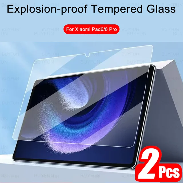 Protector de pantalla de vidrio templado para Xiaomi Pad 6, película  protectora de pantalla de 11