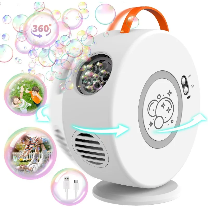 

Fully Automatic 360 ° Rotation Space Astronaut Bubble Machine Children's Bubble Toys Essential Party Toys for Wedding