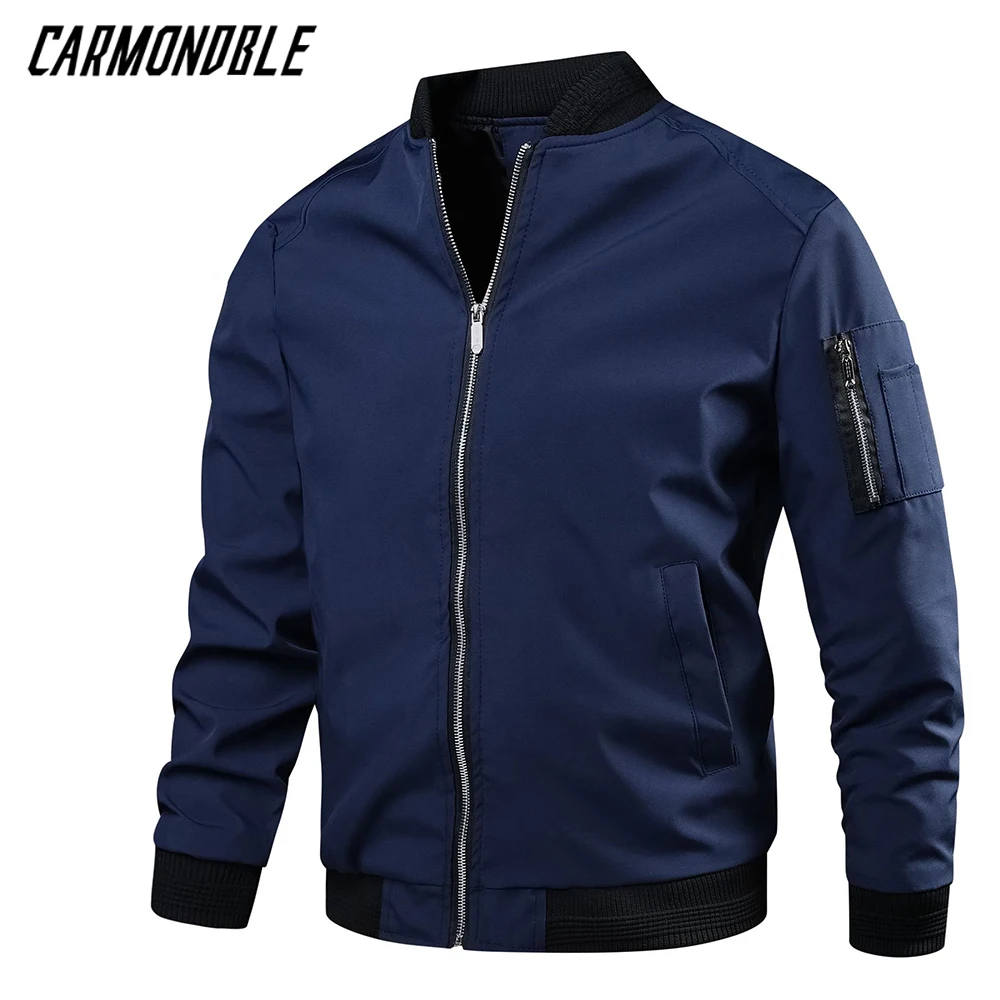 CARMONDBLE Spring Autumn Cycling MTB Jacket Baseball Clothing Male Motocross Coat Mountain Bike Outerwear Giacche Da Trekking