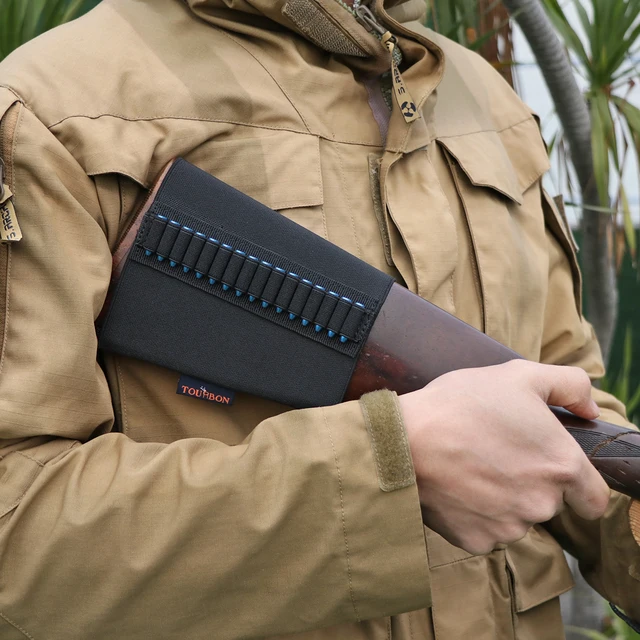 US 100 Rounds Pistol Rifle Ammo Pouch Bullet Carrier Waist Wallet Holder .22LR E - Foto 4