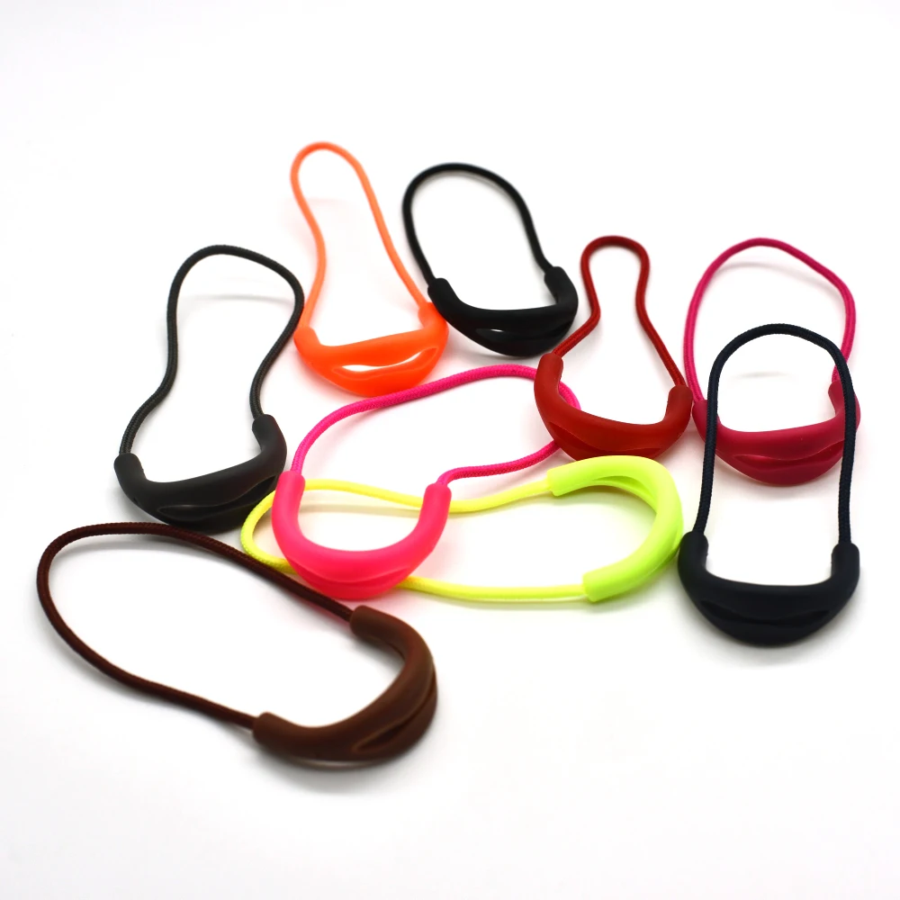 Mix Color U Shape Zipper Pulls Cord Ends Strap Lariat for Apparel 10pcs/pack zipper pullers