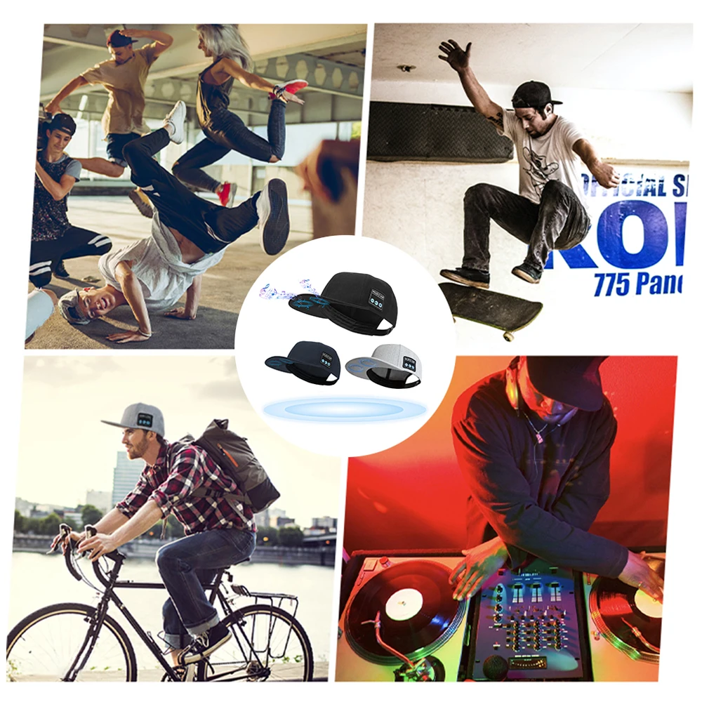 New Multi-functional Outdoor Hat with Bluetooth Speakers Detachable Wireless Adjustable Music Baseball Cap Running Sports Gift 7 Sa99e6ce2a18742858c482edc06f4f975U