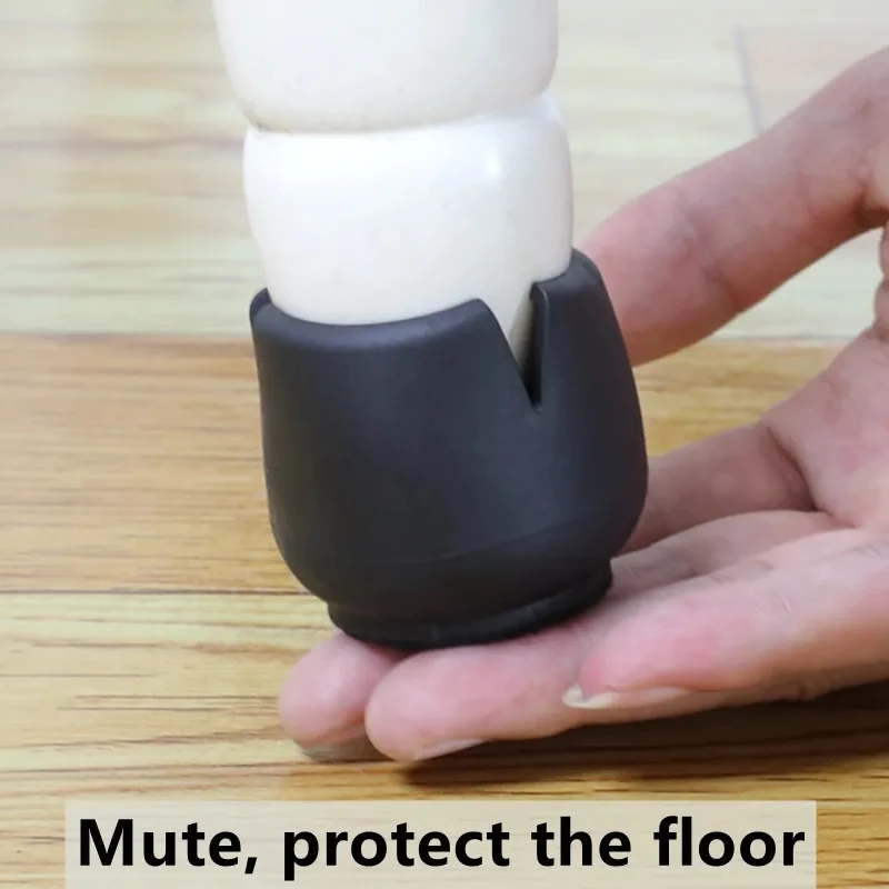 Chair Leg Caps Silicone Feet Protector Pads 16pcs Furniture Table Covers Socks Plugs Cover Furniture Leveling Feet Home Decor