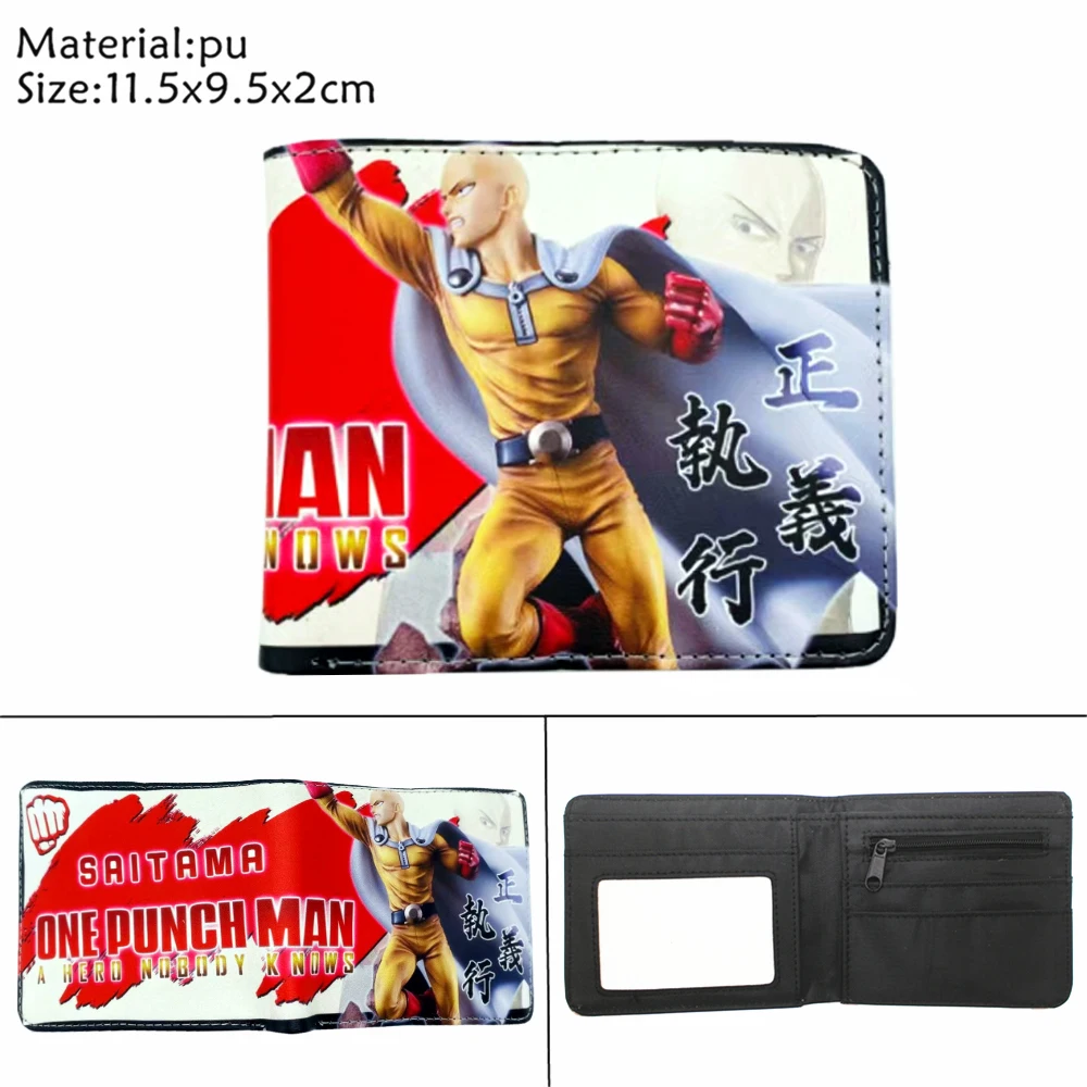 One Punch Man Saitama Wallet, One Punch Cartoon Wallet