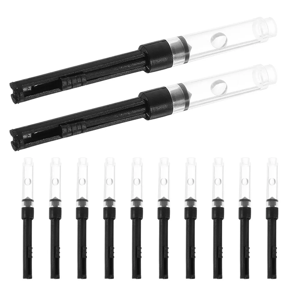 12Pcs 범용 만년필 잉크 흡수기 3.4mm 표준 변환기(피스톤 메커니즘 포함) ..