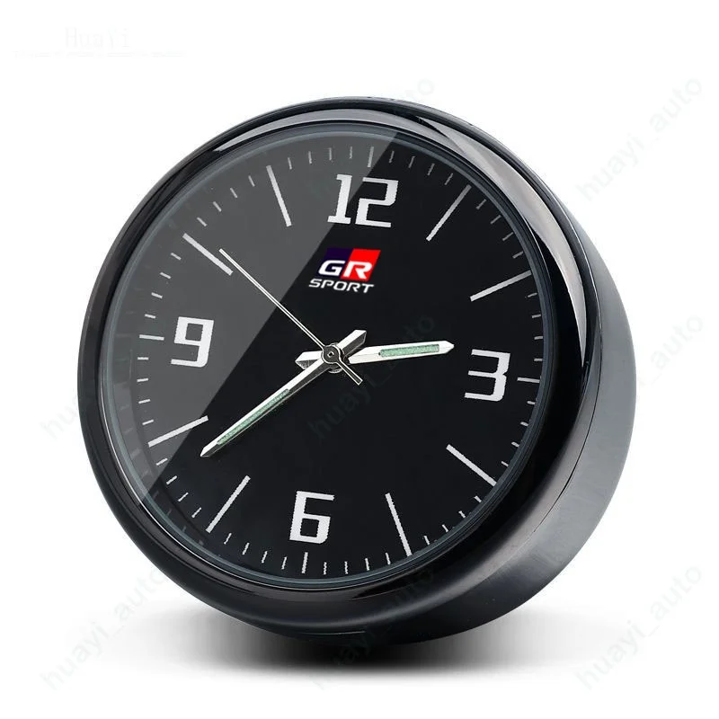 Auto Mini Orologio Per Auto Aria Condizionata Vent Cruscotto Adesivo Decorativo Per Toyota GR Sport Corolla Yaris Hilux Agyo Rav4 Camry - Image 2