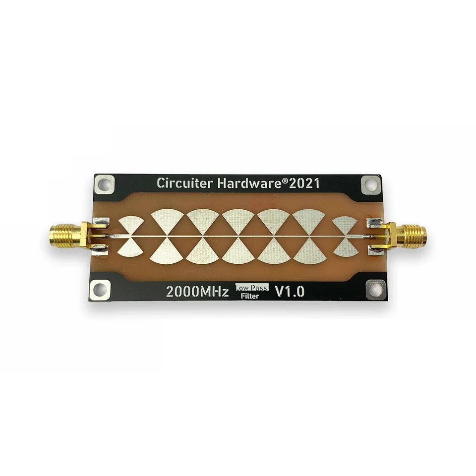 1Mhz-2000Mhz Butterfly low-pass filter Butterfly microstrip line