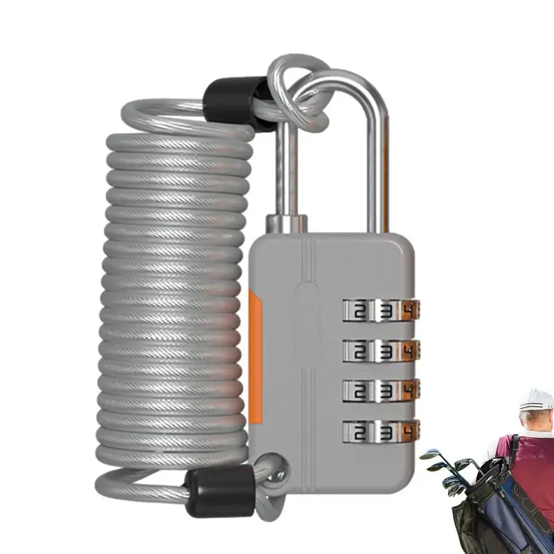 

Велосипедный замок с 4-значным кодом, защитный пароль для велосипедного шлема, портативный трос