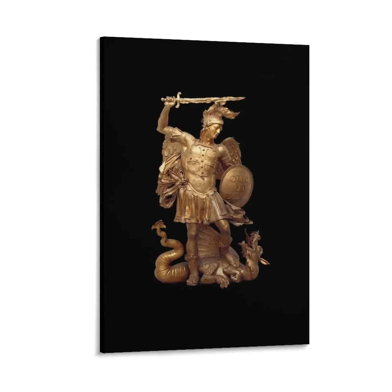 St. Michael L'Arcangelo Patron Saint Of Warriors Canvas Painting Decorative Wall Canvas Pictures For Wall