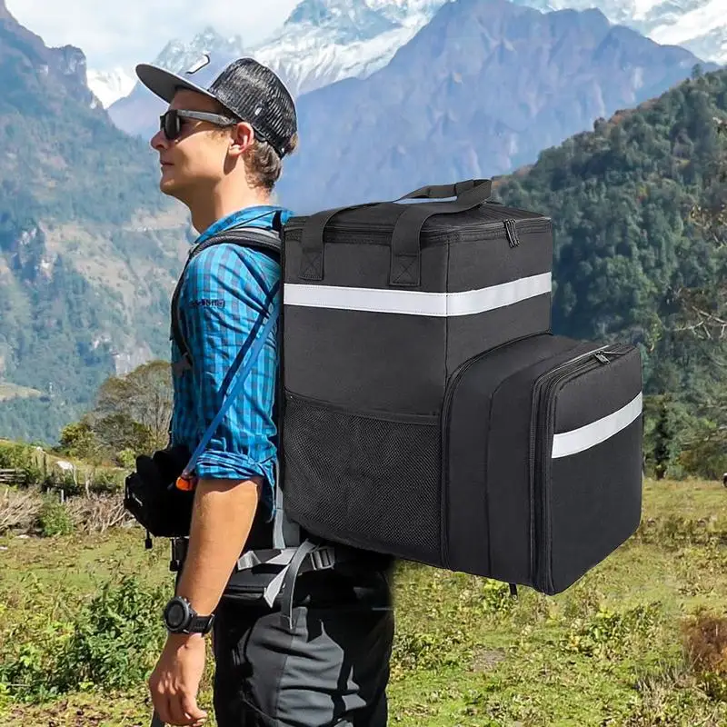Camping Cooler Backpack Waterproof Expandable Wine Cooler Backpack Thermal Carrier Bag Delivery Bag Large Insulated Coolers