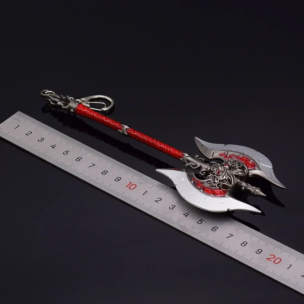 Hot Blooded Legend Game Peripheral Weapons 18cm Purgatory Axe Sword Zinc Alloy Weapon Model Decorations Christmas Gift Toys 5
