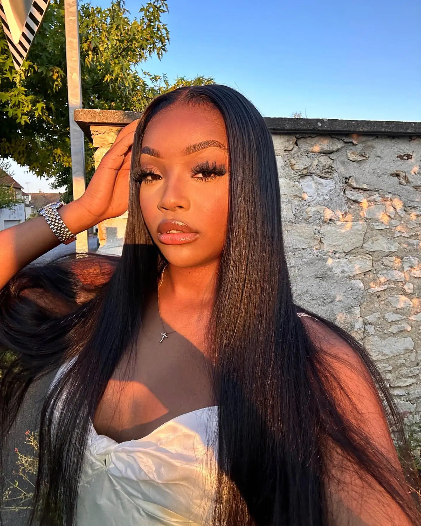 2x6 Skin Melted HD Lace Closure Yaki Straight 6in Deep Parting Pre-plucked Human Hair For Women Brazilian Hair Natural human hair lace closure