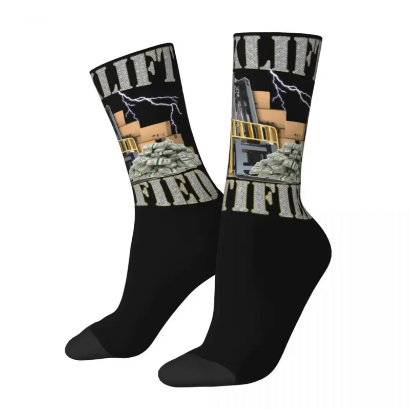 

Funny Forklift Certified Operator Socks Cute Casual Gift For Forklift Driver Socks Harajuku Middle TubeSocks Little Small Gifts