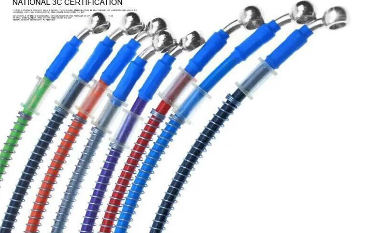 

Motorcycle Electric Vehicle Disc Brake Oil Pipe Brake High-pressure tubing lengthened and modified steel throat