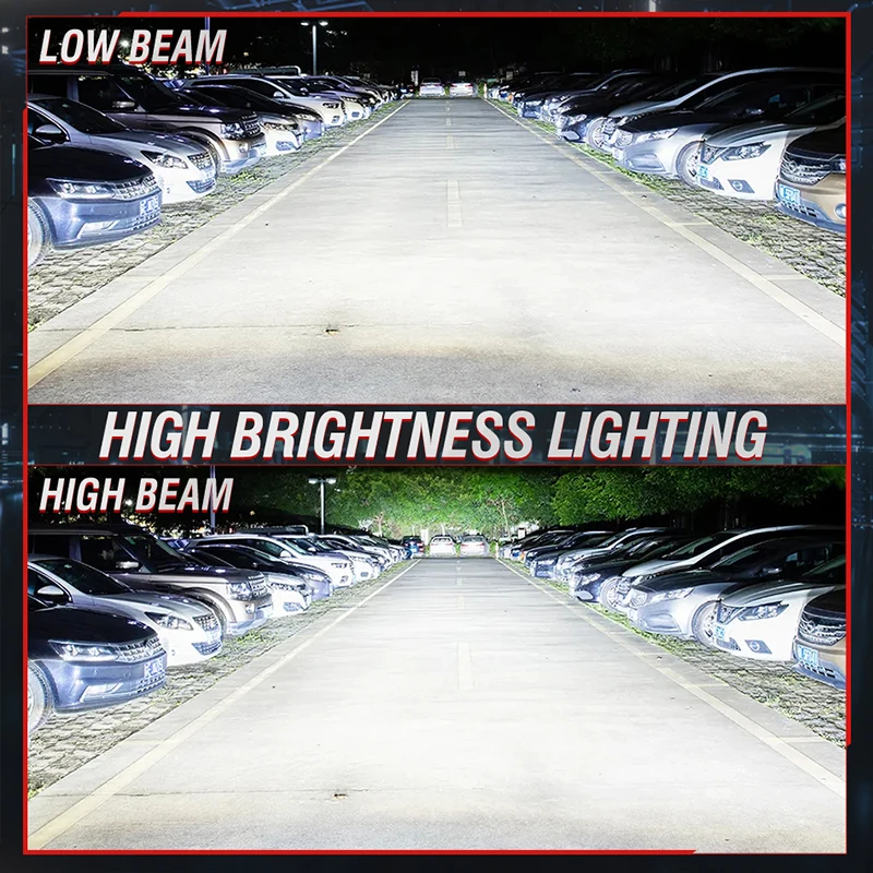 CANbus LED 자동차 헤드라이트 전구 9012, H1, H8, H9, 9005, 9006 9012, HIR2, CSP LED, 선풍기 없는 자동 램프, 6000K, 300W, H7, H4, H11