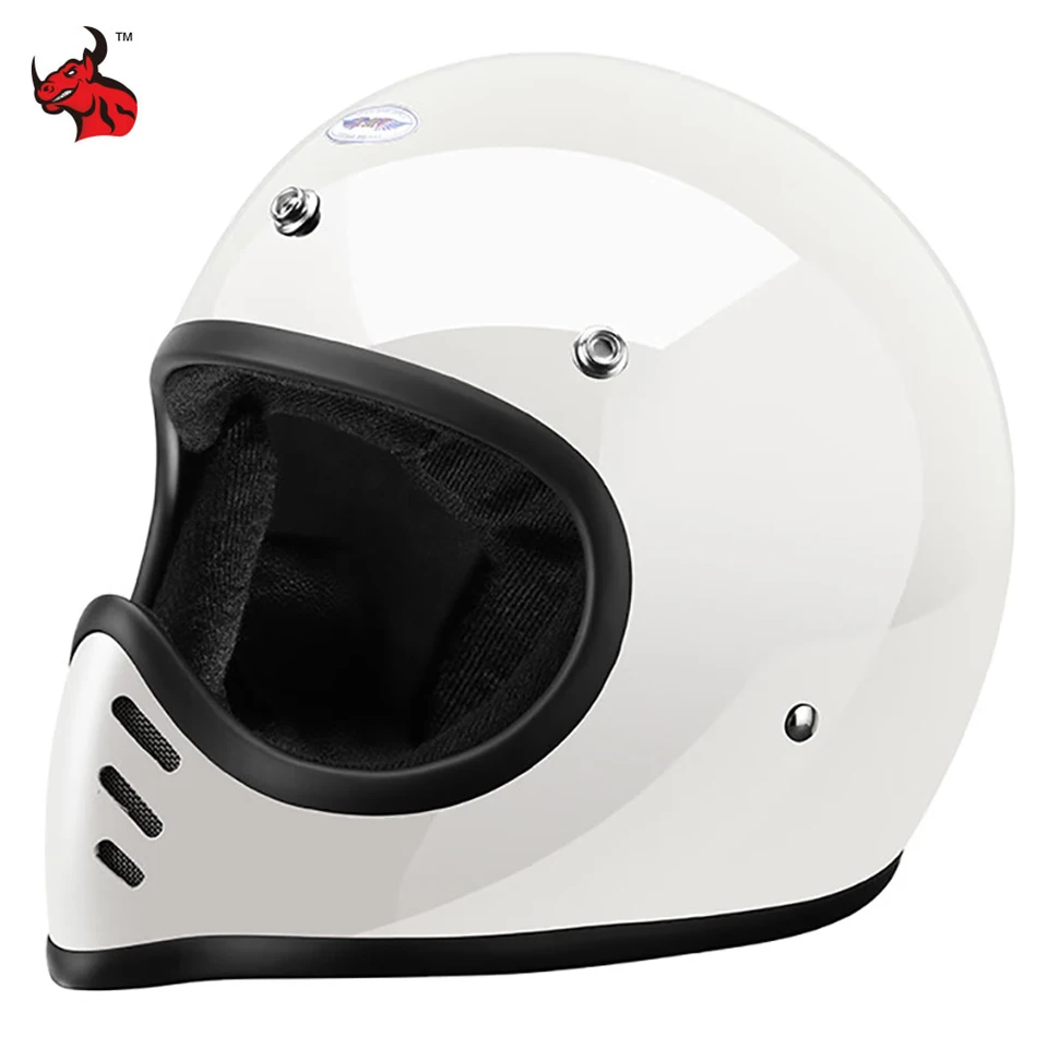 Full Face Retro Motobike Riding Fiberglass Helmet Secure Capacete Electric Motorcycle Helmet The Four Seasons Cyclin
