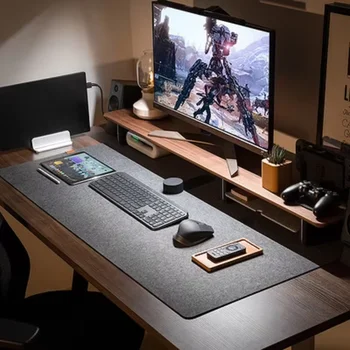 Large Wool Felt Mouse Pad Home Office Computer Desk Protector Laptop Table Mat Non-Slip Keyboard Mice Mat Gaming Accessories New 2