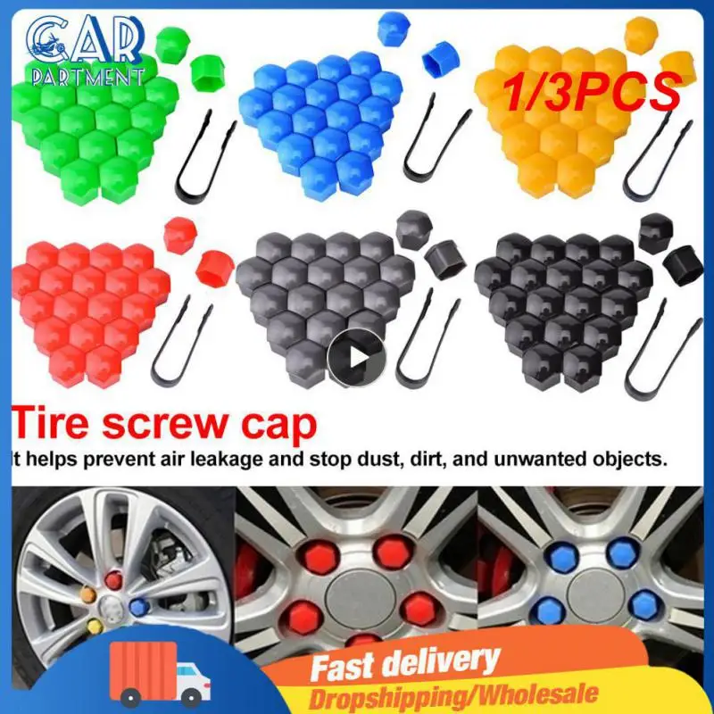 

1/3PCS 17mm 19mm Wheel Nut Bolt Head Cover Protective Bolt Caps Exterior Decoration Protecting Bolt Rims Screws Plugs