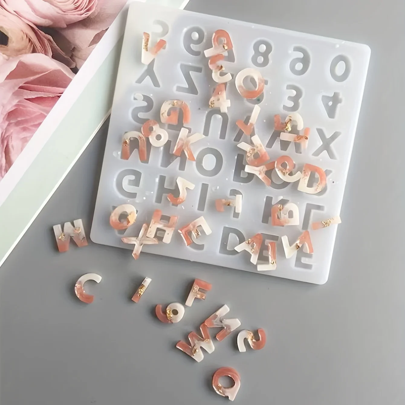 Small 26 Capital Letters Resin Silicone Mold