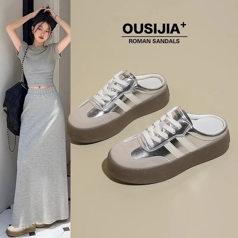 HKDQ Brand Designer Vulcanized Shoes for Womens Spring  Autumn Luxury Womens Slip-on Flat Shoes Casual Fashion Womens Shoes 2