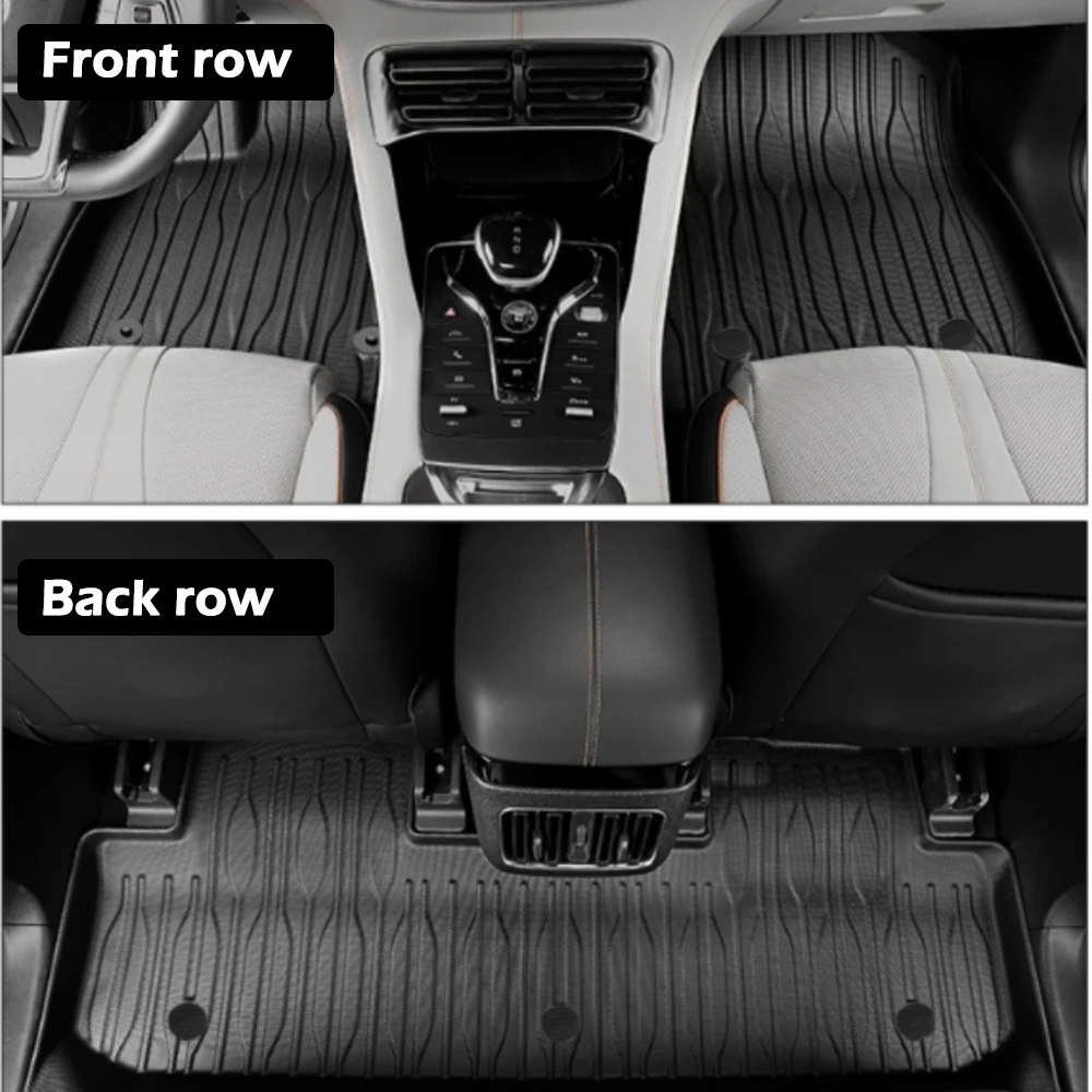 Car Floor Mats For BYD Seal U / Song Plus Sealion 6-All Weather TPE 3D Cargo Liner Waterproof Protective Accessories