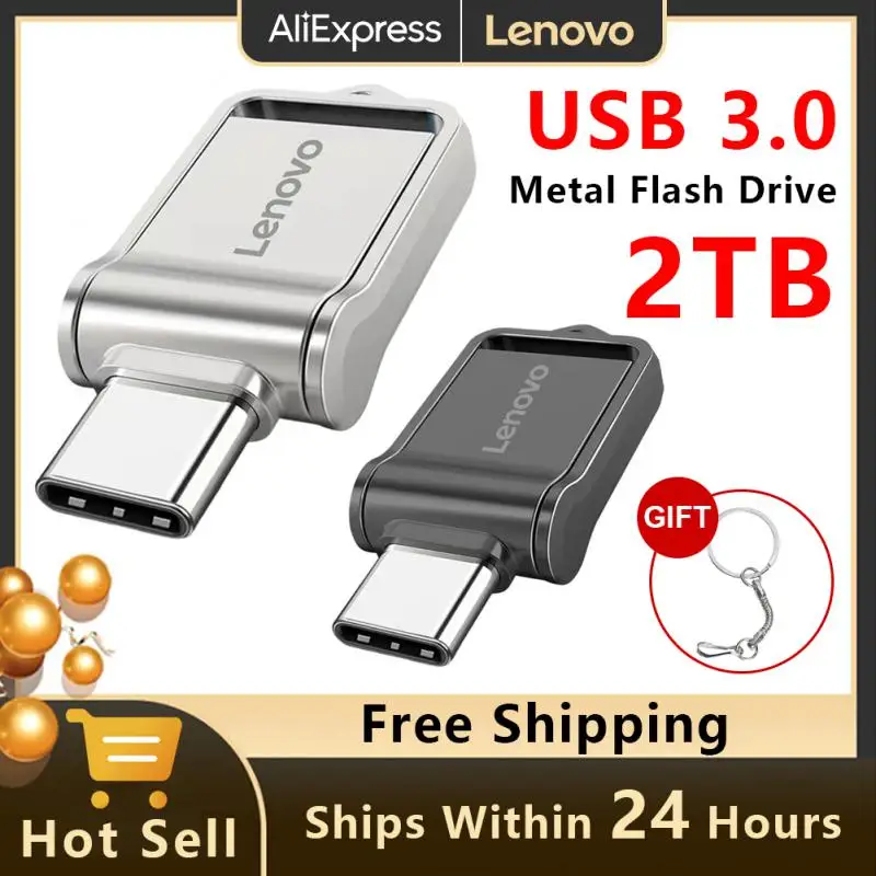 

USB-флеш-накопитель Lenovo USB type-c, 128/3,0/512 ГБ