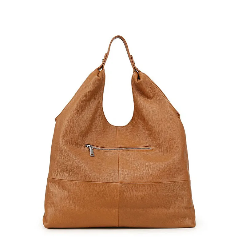 Top Handle Bag Women Vintage Designer Large Capacity Hobo Genuine Leather Ladies Shoulder Underarm Bags Casual Patchwork Handbag
