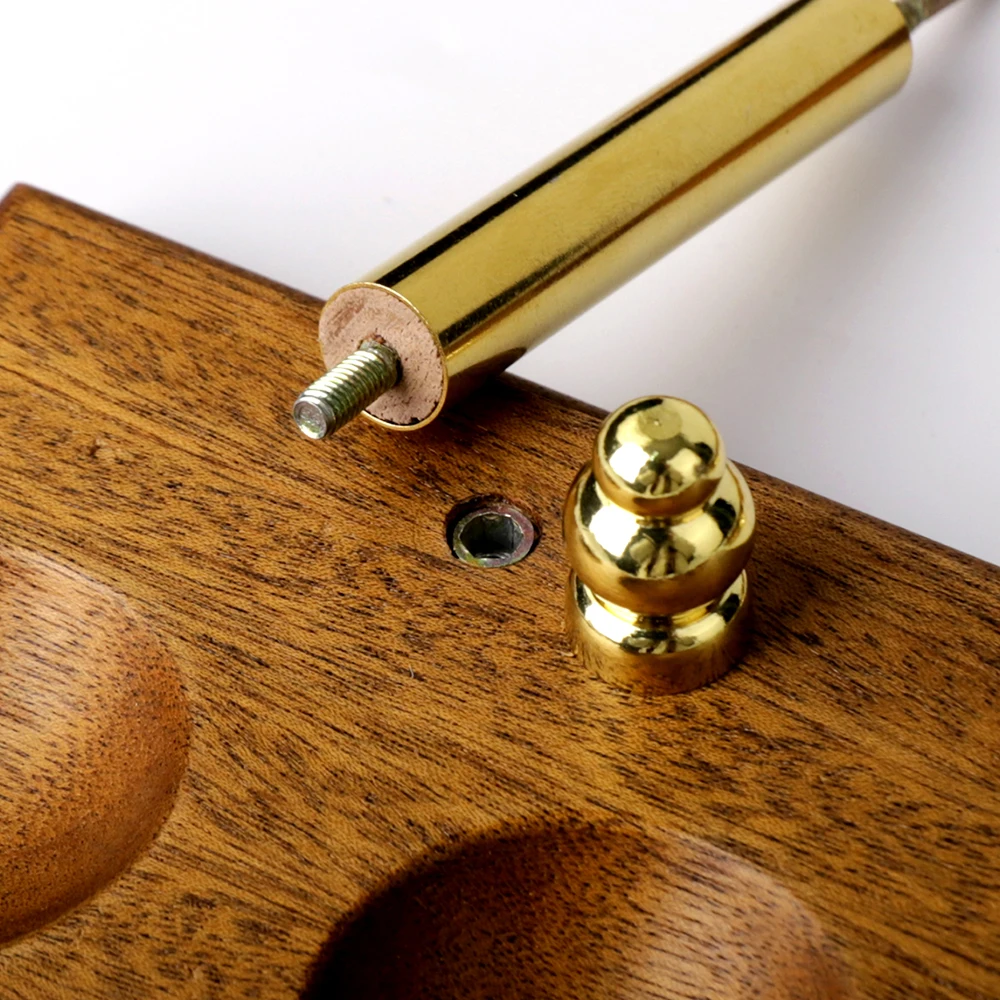 Jibill 7-position wooden rack for tobacco pipes, natural walnut rack, Father's Day gift, collection display of wooden pipes 5