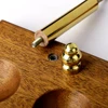 Jibill 7-position wooden rack for tobacco pipes, natural walnut rack, Father's Day gift, collection display of wooden pipes 5