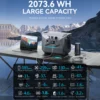DaranEner NEO2000 Portable Power Station 2000W 2073.6Wh Capacity LiFePO4 Battery Emergency Mobile Solar Powered Generator for Ho 3