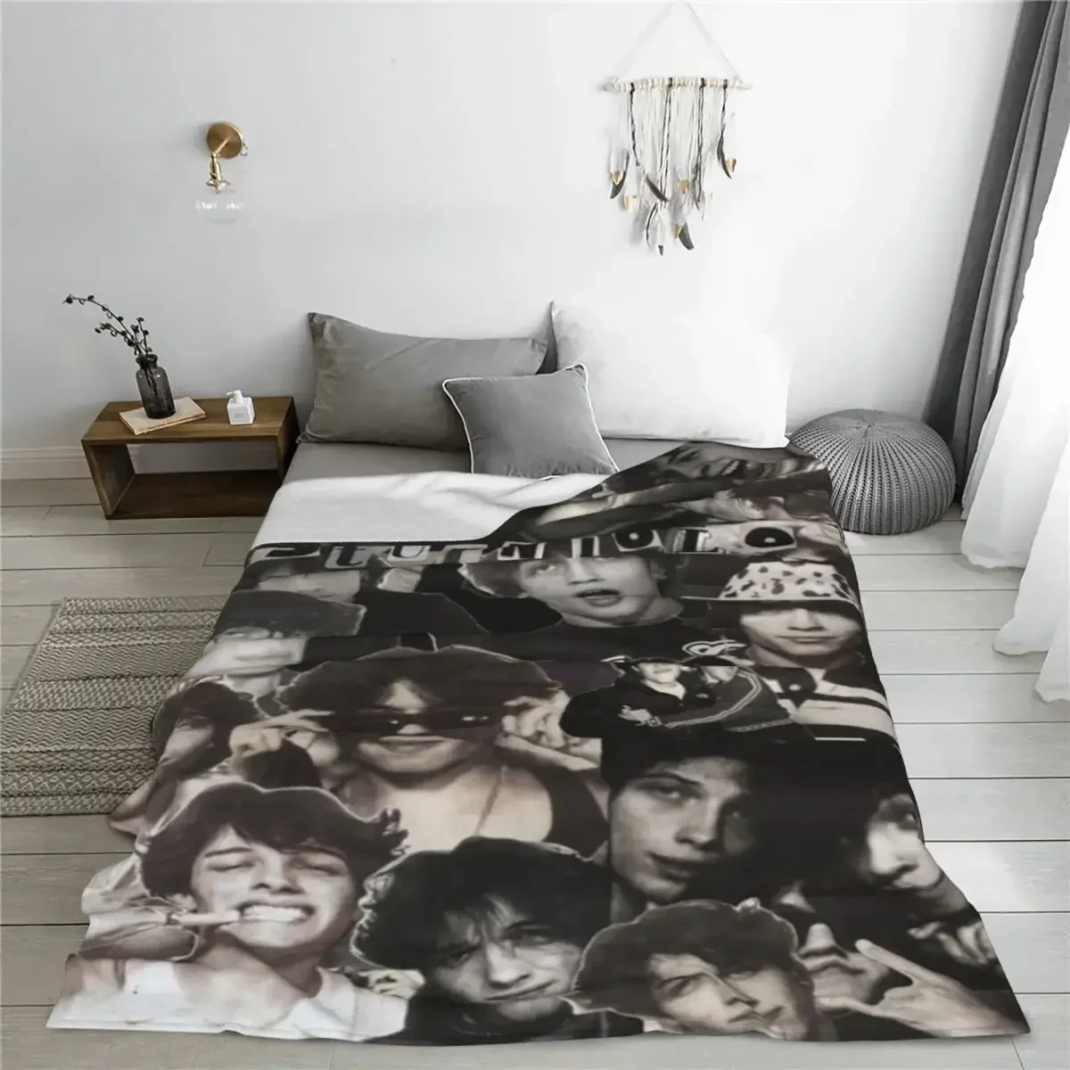 Sturniolo Triplets Plaid Blankets Sofa Cover Fleece Print Handsome Boy Lightweight Thin Throw Blanket for Sofa Outdoor Bedspread 3
