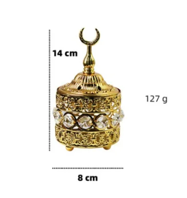 

Custom Incense Set Crystal Hamsa Metal Incense Cone Burner Incense Stick Hold
