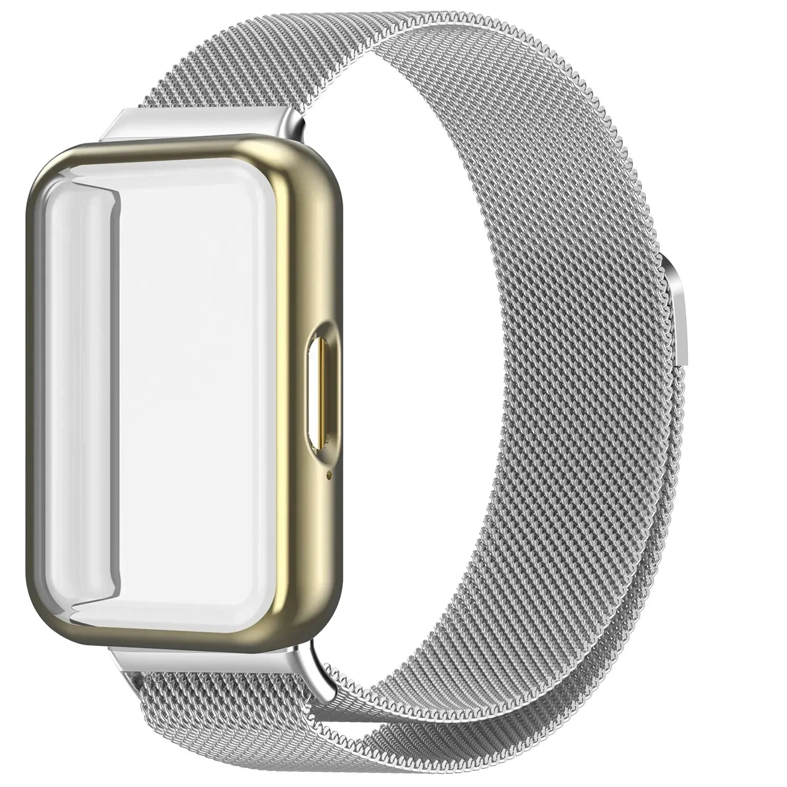 Magnetic Milanese Loop Strap with Screen Protector Cover
