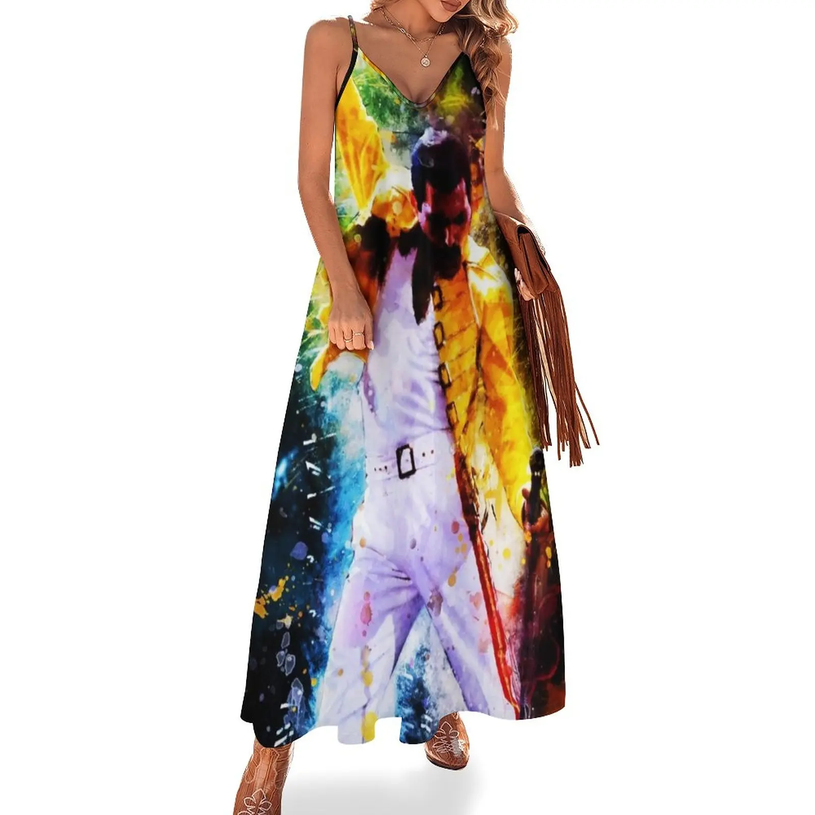 

Классическое платье без рукавов в богемном стиле Rhapsody Freddie Mercury, женские вечерние платья, одежда