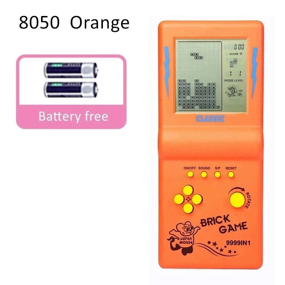 レトロなポータブルゲームコンソール,テトリス,ミニプレーヤー