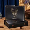 Black Gold Elk Makeup 9Pcs/Set APC Infused Night Cream Matte Makeup Bag Lipstick Eyeliner Birthday Gift Beauty Box Cosmetics Set 5