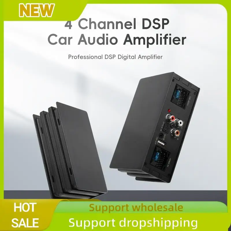 Excellent Car Digital Signal Processor Amplifier For Radio Stereo Subwoofer With Fiber Optic Input Plug And Play
