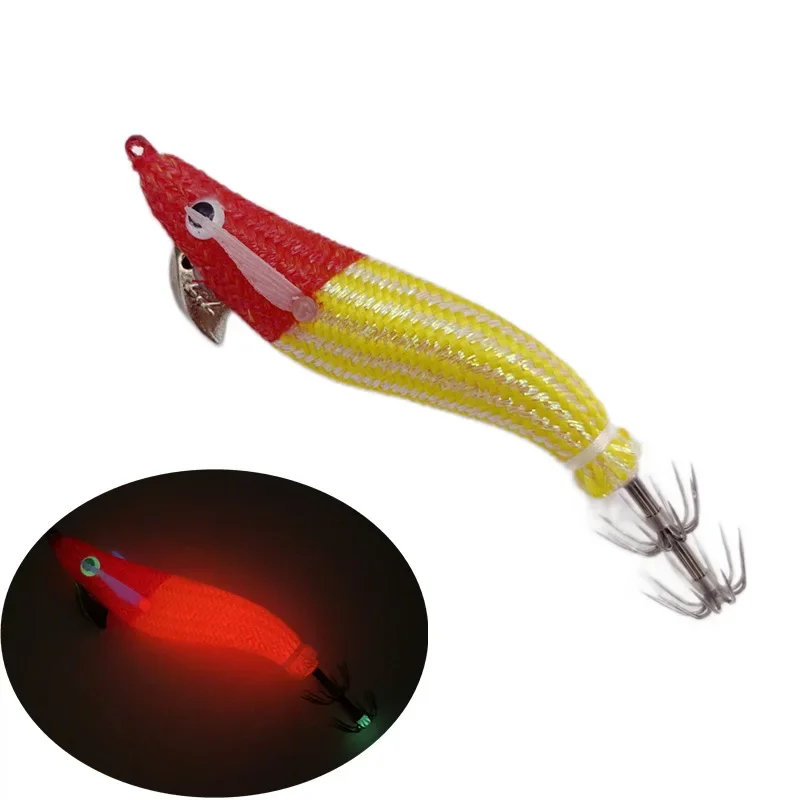 2.2# Luminous Wood Shrimp Japanese Hook 9cm-8g Squid Hook Bait Flat Part of Knife Shrimp Squid Needle Lure