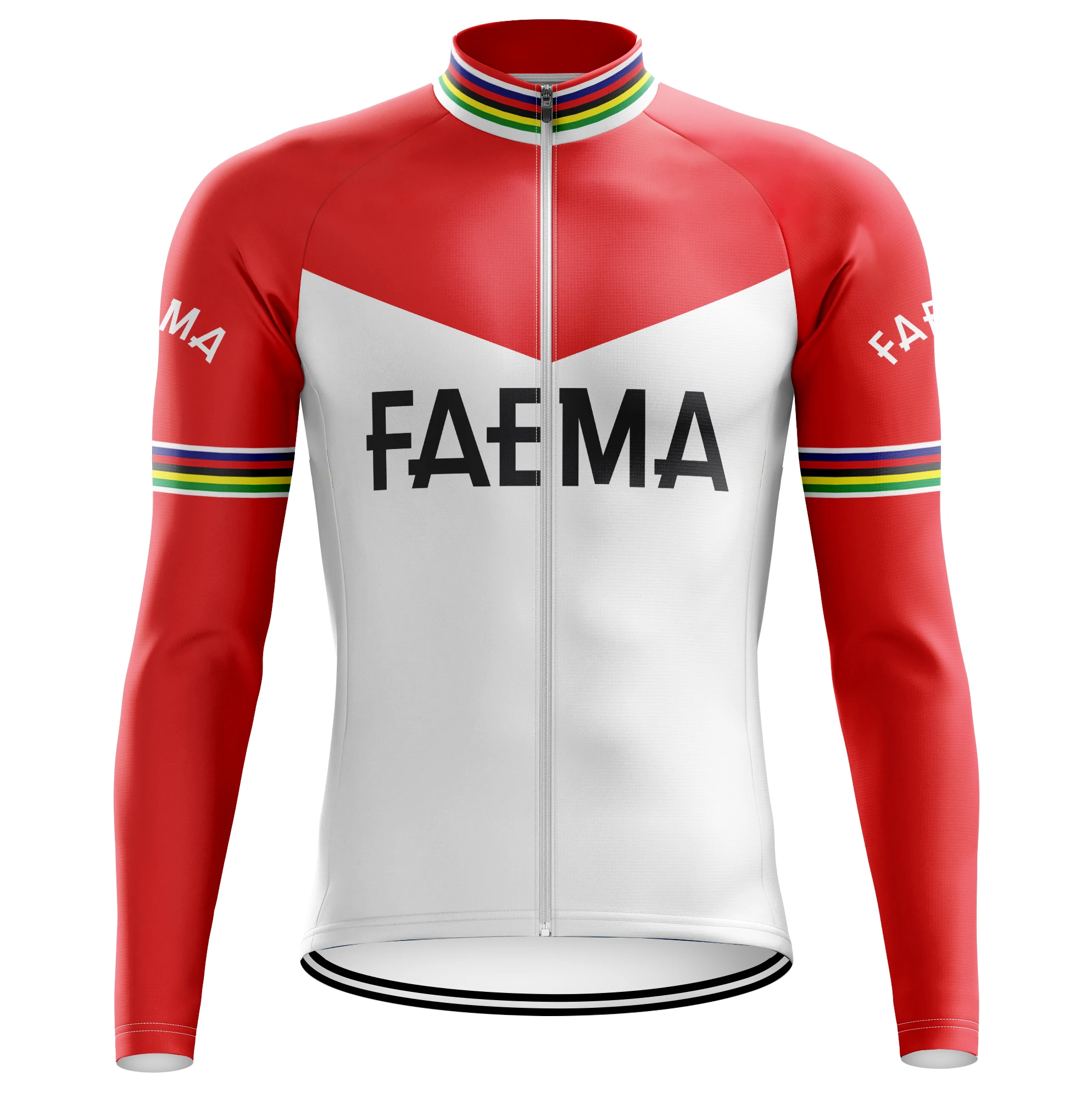 thumbnail image 1 of Maillot de ciclismo retro de varios estilos para hombre, de manga larga, sin forro polar, para ciclismo, París, Roubaix, Brooklyn, Ford, Faema, Molteni, 1 of 5