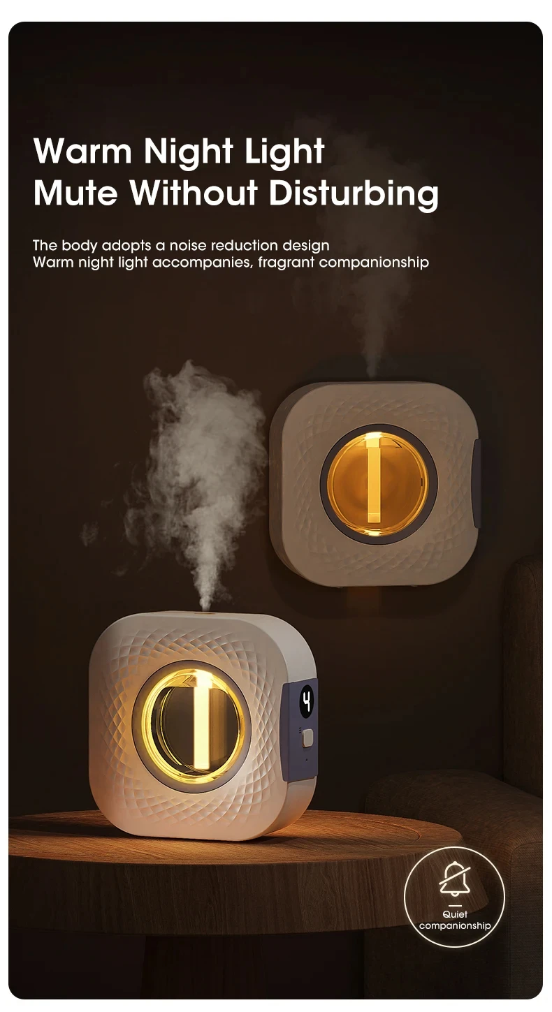 Smart Aroma Diffuser Air Purifier With Digital Display And Gears_voghion.com
