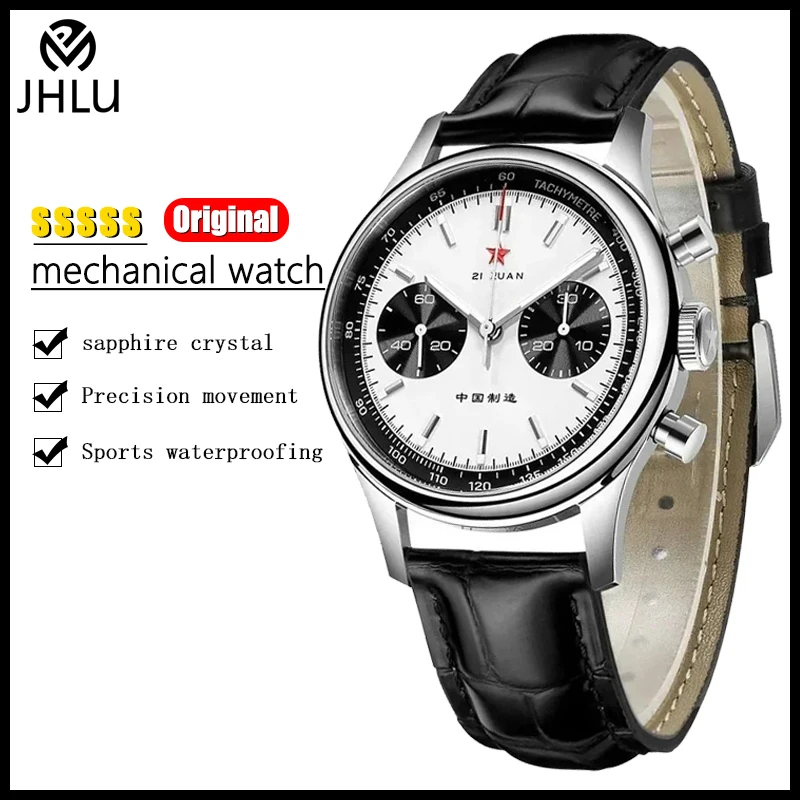 Nieuwe Meeuw 1963 Horloge St1901 Mechanisch Horloge Saffier 38Mm 40Mm Horloges China Airlines Chronograaf Waterdicht Lichtgevend Horloge