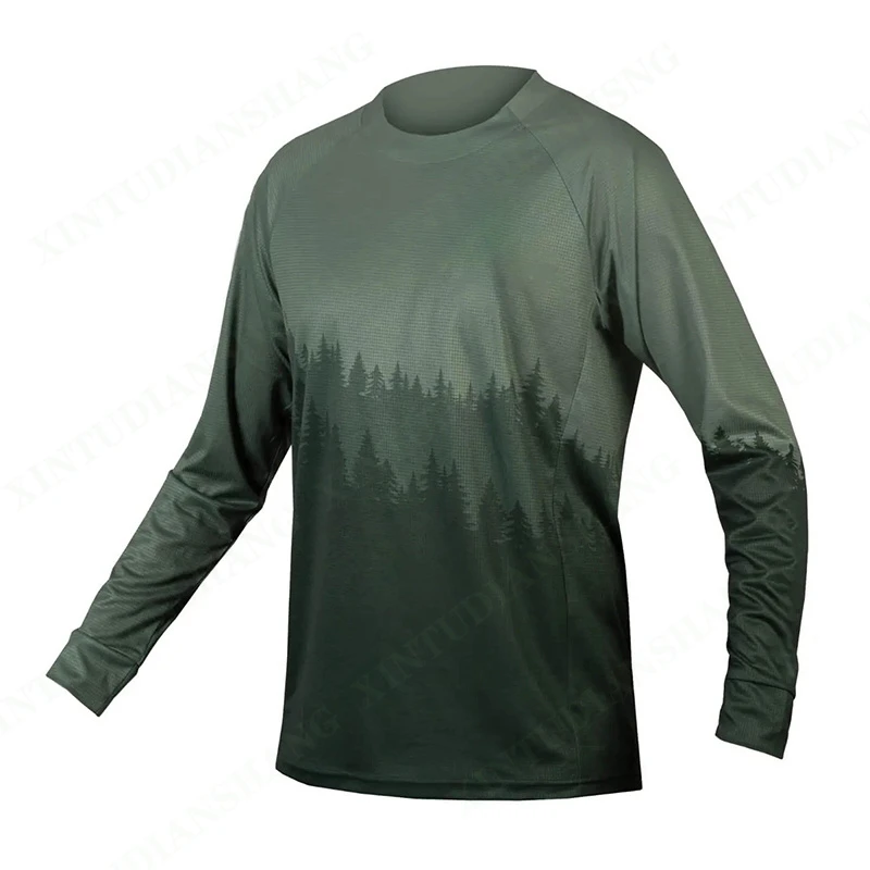 Men's Downhill Jersey MTB Mountain Endurance Race Bike Shirt Cross Country DH Motorcycle Sportswear cycling shirt