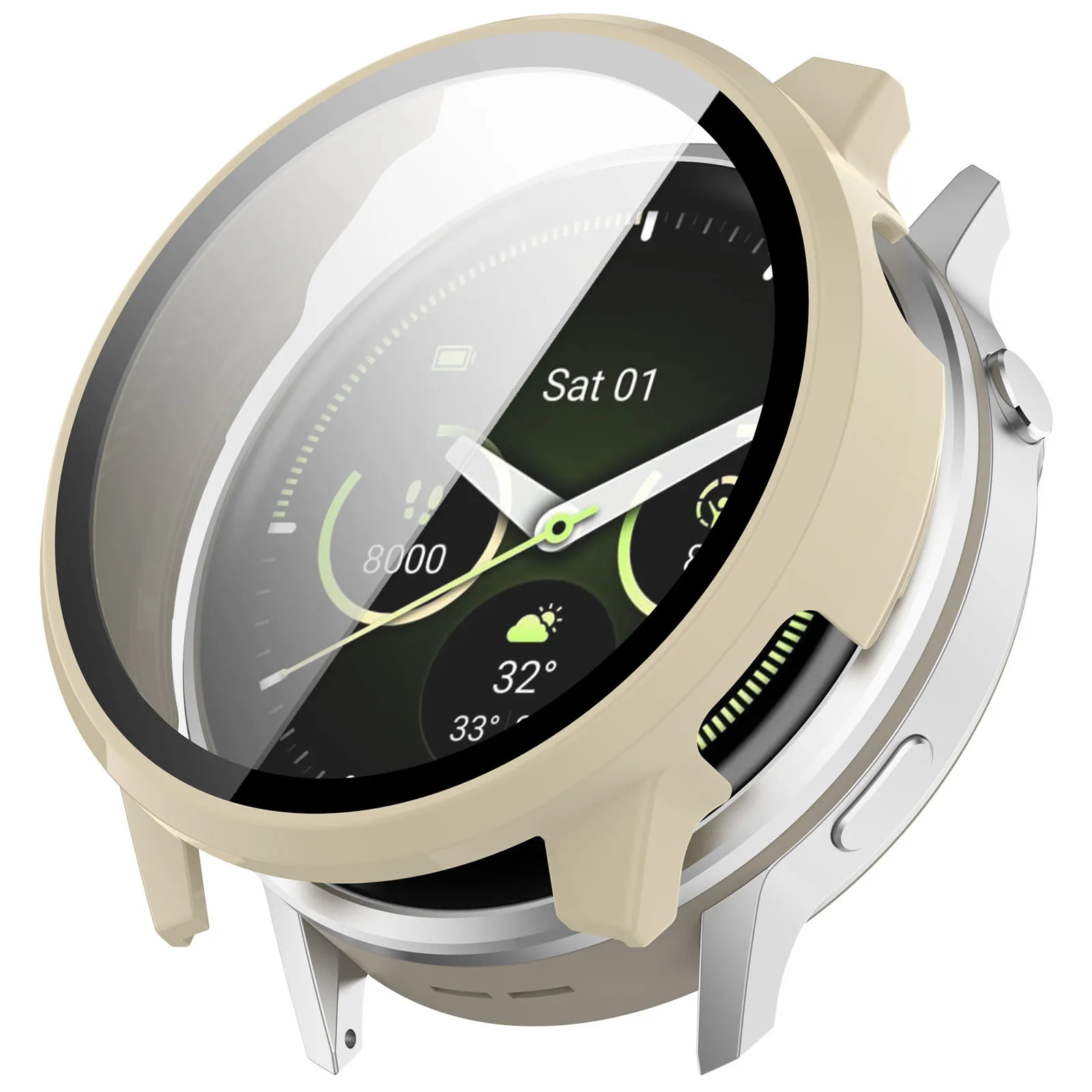 Premium Case and Screen Protector for Garmin Venu 4 Smartwatch - Anti-Drop Bumper Cover