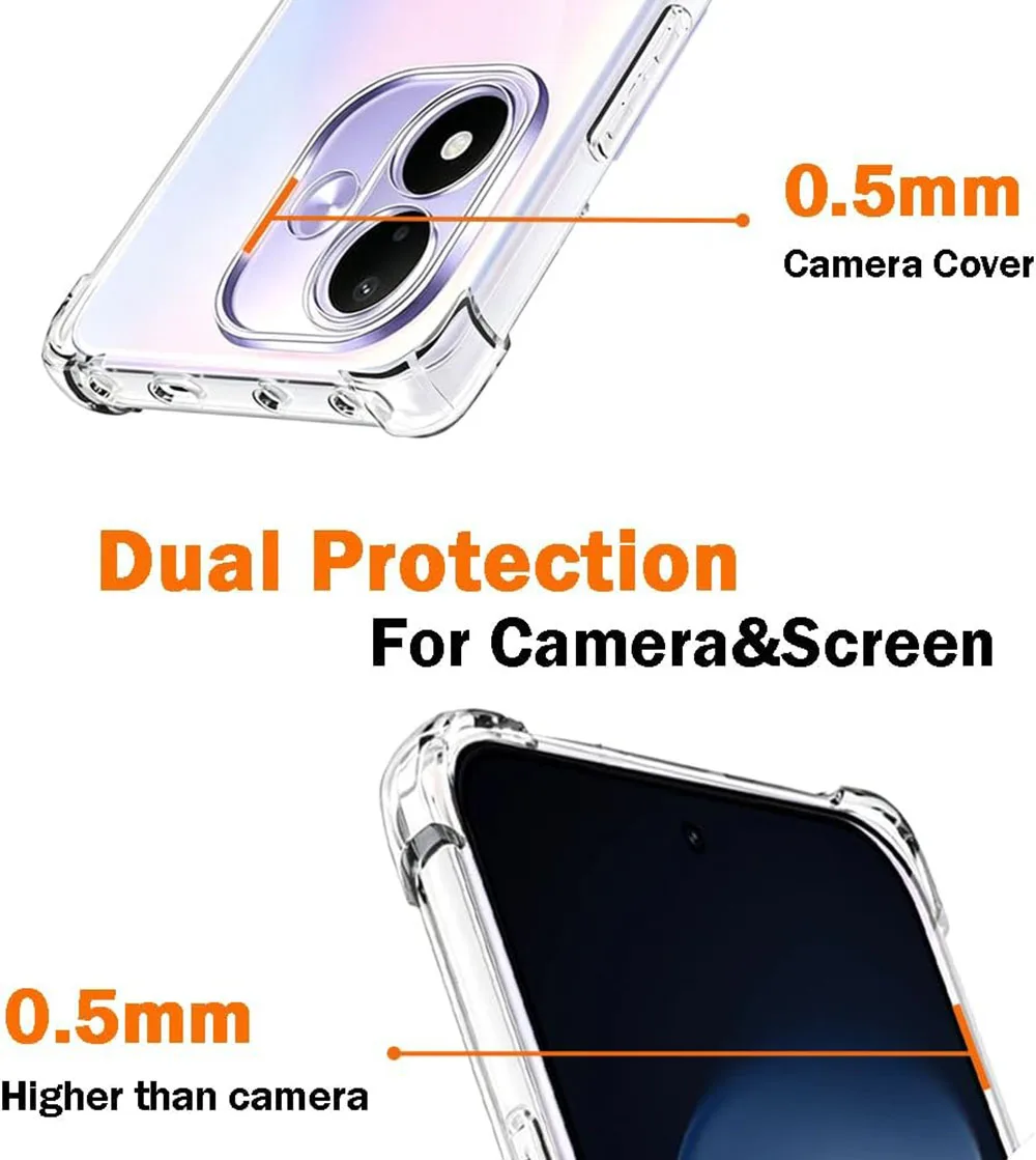 Enhanced 3D Airbag Shockproof Silicone Soft Shell TPU Cover