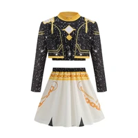 Ensemble de 3 pièces pour filles, Costume de Cosplay, vêtements à la mode, spectacle sur scène, jeu de rôle, uniforme, Costumes de fête pour enfants 2