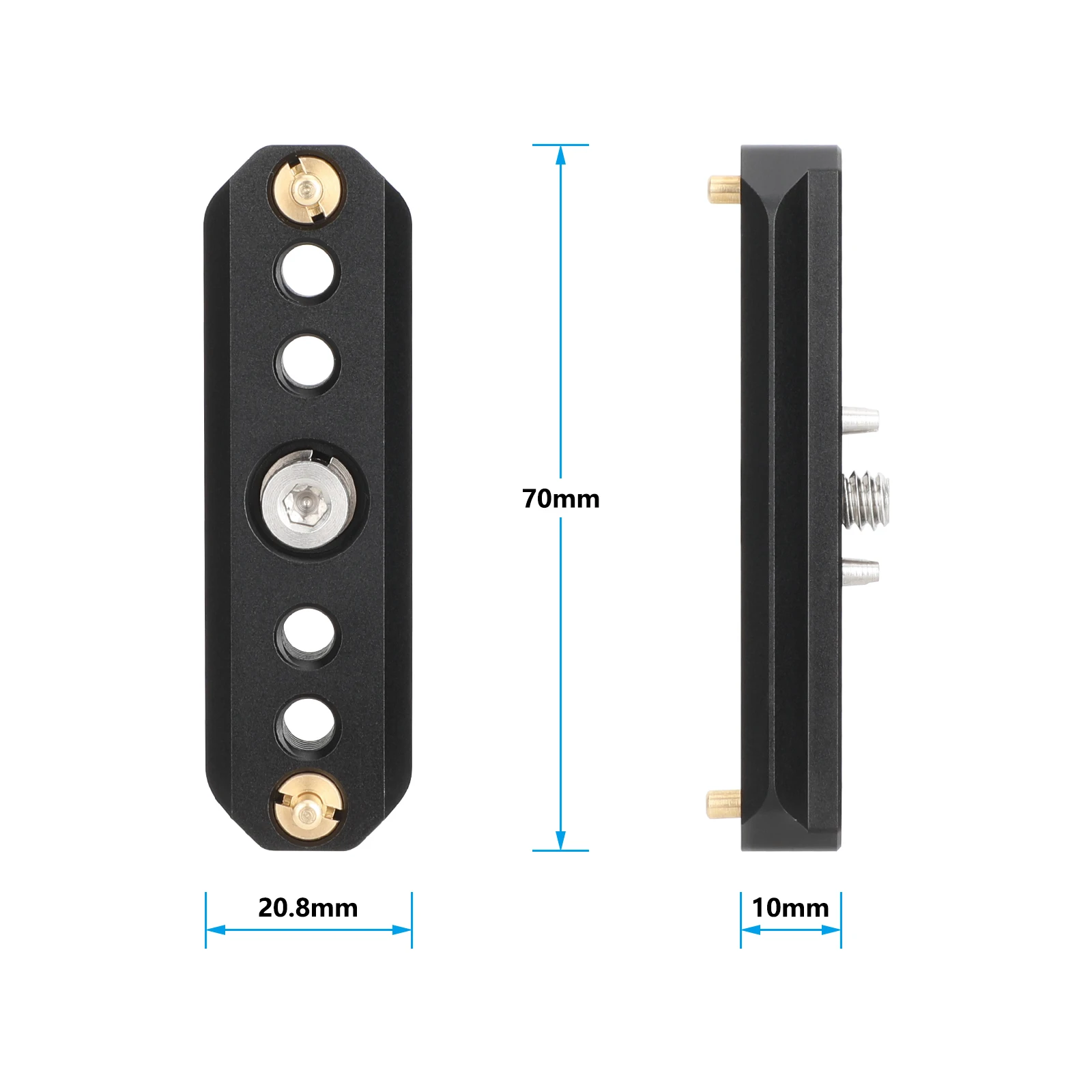 2.8 3.9 Quick Release NATO Safety Rail with 1/4 -20 Anti-Twist Screw for NATO Clamp Top Handle Side KAYULIN