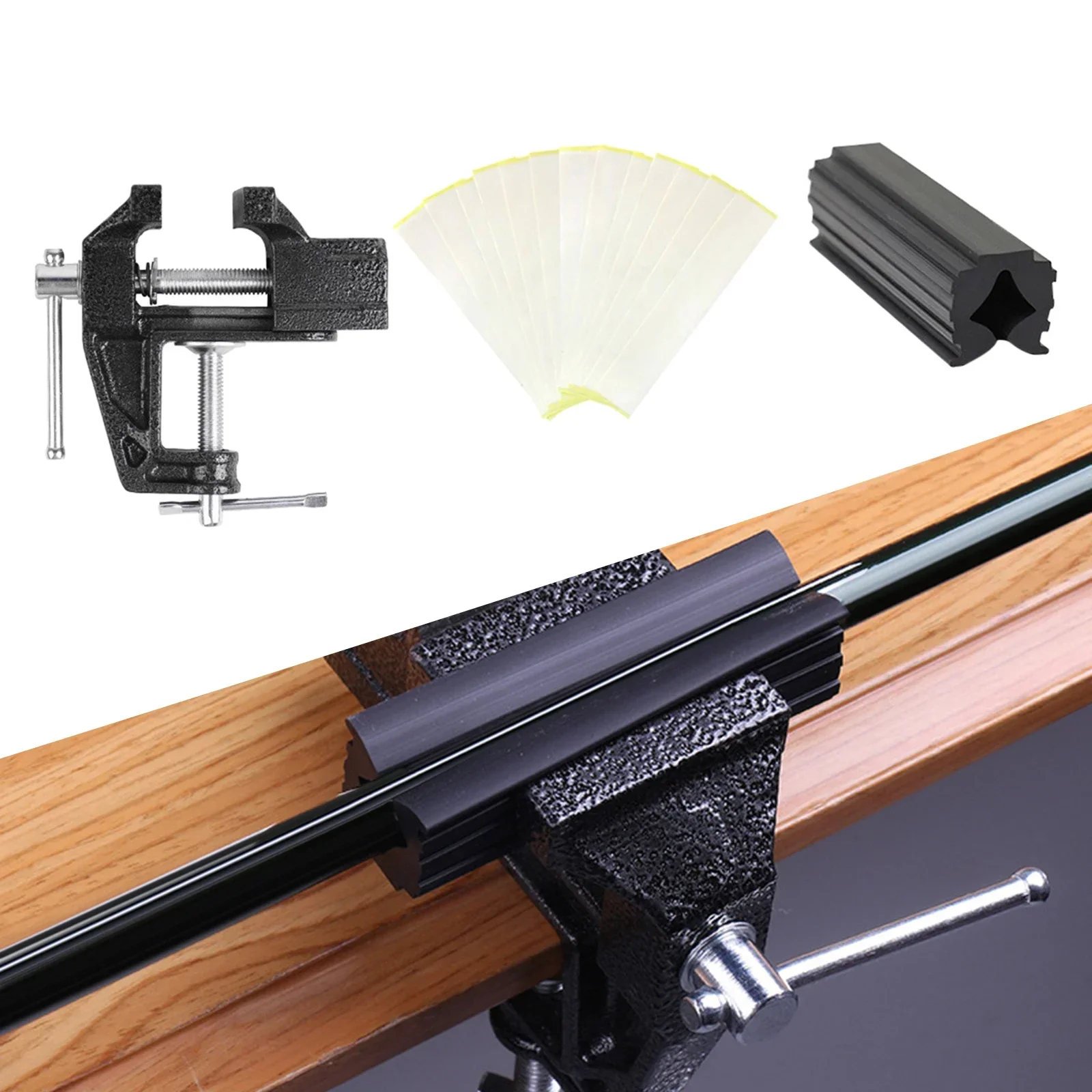 Professional Golf Club Grip Kit Grip Tape Strips Vise Clamp Fixtures Club Cover Removal Regripping Repair Set Replacement 1PC 5
