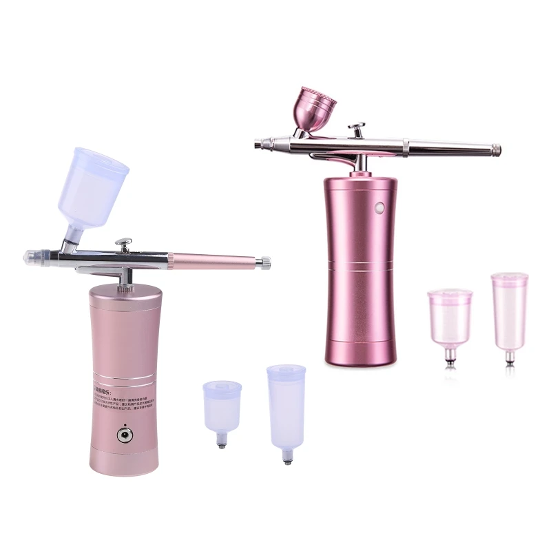 

Аэрограф с насадкой 0,2 мм, одинарного действия с комплектом компрессора, распылитель краски для торта, татуировок, макияжа, для