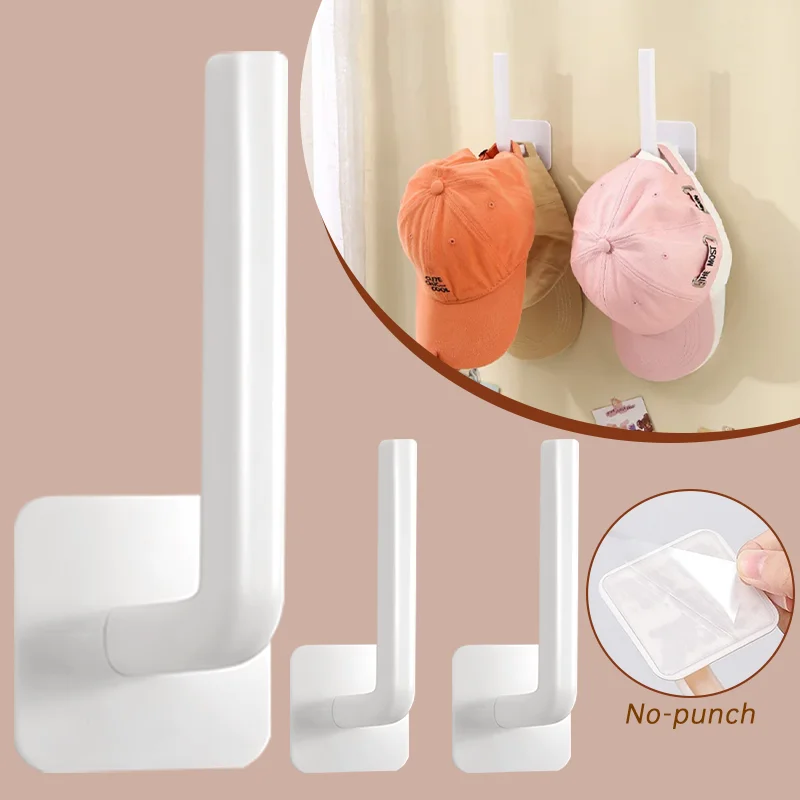 

Cap Holder Hat Rack for Baseball Caps Adhesive Hat Hooks Wall Mounted Hat Hook Display Shelf Kitchen Storage Rack Closet Hook